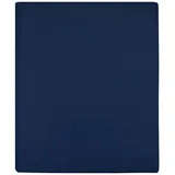vidaXL Spannbettlaken Jersey 100 x 200 cm Marineblau