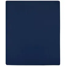 vidaXL Spannbettlaken Jersey 100 x 200 cm Marineblau