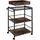 Tectake tectake® Servierwagen Worcester 65x41,5x87cm Industrial Style, 3 Ebenen und abnehmbares Tablett, 65 x 41,5 x 87 cm