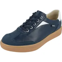 FINN COMFORT FINNCO Interlagos Damen und Herren Halbschuhe blau weiß Nubuk und Glattleder : UK 4 Schuhgröße: UK 4 - 37