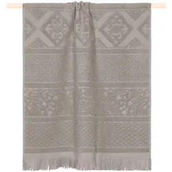 Badetuch PAD "Harlem", grau, B:70cm L:140cm, Frottee, Frottee, Handtücher (Packung), Made in Europe