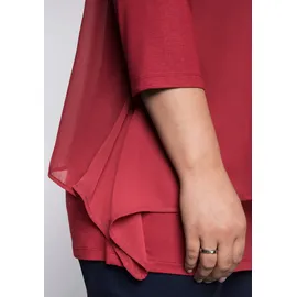 sheego Blusenshirt rot 52/54
