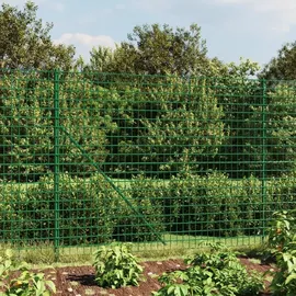 vidaXL Maschendrahtzaun mit Bodenhülsen Grün 2,2x10 m vidaXL