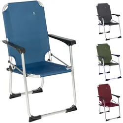 BO-CAMP Kinder Stuhl Copa Rio Camping Klappstuhl Strand Garten Angel Faltbar Alu Farbe: anthrazit