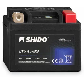 SHIDO LTX4L-BS 1,6 Ah 95 A