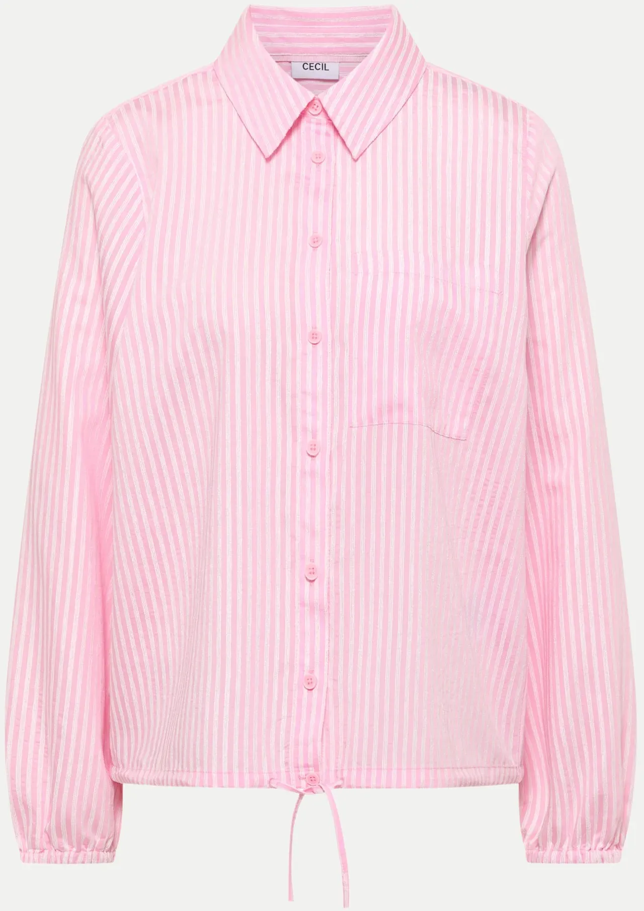 Gestreiftes Blouson Rosa L