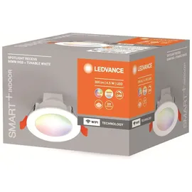 LEDVANCE Smart+ WiFi LED-Einbauleuchte Downlight RGBTW Weiß Ø 8,6 cm