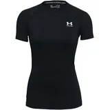 Under Armour HeatGear Kompressionsshirt Damen 001 black/white XXL