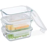 Relaxdays Frischhaltedose 1040 ml 3 St.