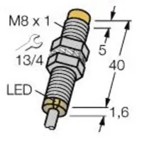 Turck Sensor nicht bündig NPN, Schließer NI4U-EG08-AN6X