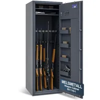 Waffenschrank Klasse 1 EN 1143-1 für 16 Langwaffen, Kurzwaffen & Munition | 1600x550x500mm (Elektronikschloss)