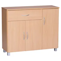 Wohnling Sideboard 90 x 75 x 30 cm buche nachbildung