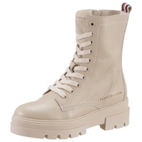 Tommy Hilfiger Damen Plain Lace-up Boots Niedriger Stiefel, Beige - 83167047-41