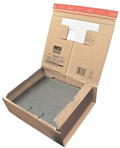 Colompac Paket-Versandkartons 33,0/29,0/12,0 cm - 10 Stück braun, 38.5x13x31.5 cm