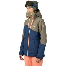 Hannah Maky Col Jacke - Burnt Olive / Mood Indigo - 42