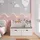 [en.casa] Kindersitzbank mit Regal Vestnes 100 x 45 x 70 cm Holzart: nicht angegeben Farbe: Cotton Candy/Weiß