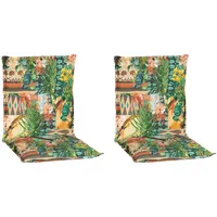 BEO Sitzauflage Niedriglehner Texas 2er Set mit Dschungel Design