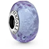 Pandora 798875C00 Silber Bead-Charm Welliges Lavendel Muranoglas