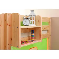 Kinderregal TICAA, beige (kiefer massiv natur), B:40cm H:44cm T:17cm, Massivholz, FSC-zertifizierter Holzwerkstoff, Regale, Anbauregal in verschiedenen Breiten, Kiefer