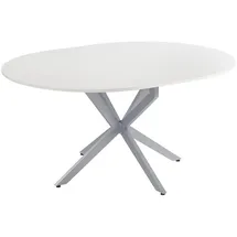 Vicco Esstisch Loyd 120 x 76.5 cm ausziehbar Weiß/Grau
