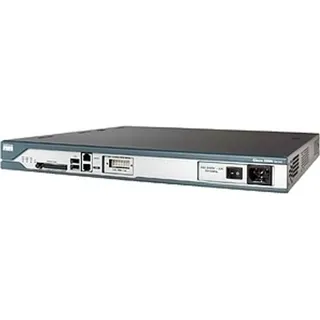 Cisco 2811, 10, 100 Mbit/Sek, Ethernet (RJ-45), IOS, 128-bit AES, 192-bit AES, 256-bit AES, 3DES, DES, 1U, Schwarz, Blau, Edelstahl - Schwarz/Blau/Silber