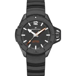Hamilton Khaki Navy Frogman Auto H77855330 - schwarz,mit Wellenoptik - 46mm