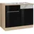 kochstation Spülenschrank KS-Eton 110 x 60 x 85 cm Schwarz