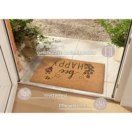 HANSE HOME Bee Happy 45 x 75 cm Braun