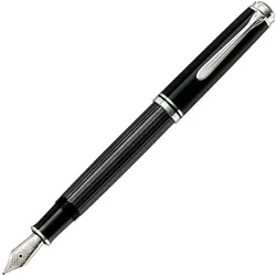 Pelikan M805, Anthrazit, Schwarz, Integriertes Befüllsystem, Diamond, Harz, Palladium, Kursiv nib, Gold/Rhodium