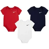Nike Sportswear Body für Babies (Packung, 3-tlg) im praktischen 3er-Pack, mit Rundhalsausschnitt, für Babys rot 68 (6)