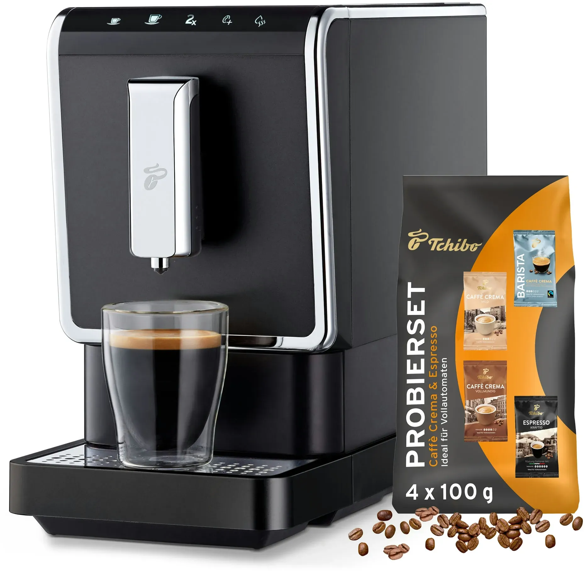 Tchibo Kaffeevollautomat Esperto Caffè 1.1, Anthrazit
