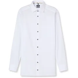 Olymp Businesshemd OLYMP "OLYMP Luxor, modern fit, New Kent", Herren, Gr. 46, Normaler Arm, weiß, 100% Baumwolle, Hemden
