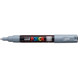 Uni-ball, Marker, PC-1M - Marker (Grau, 0.70 mm)