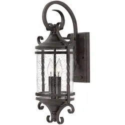 Außenleuchte Wandlampe Wandleuchte Laterne Außenbereich Wetterfest schwarz klar