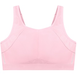 GLAMORISE Atmungsaktiver Mesh-Sport-BH - Pink Unterwäsche   Damen 