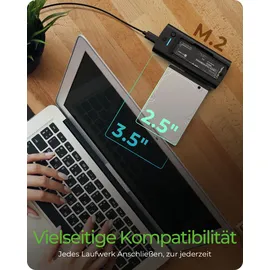 Icy Box IB-180MS-C31 DockingStation M.2 NVMe&SATA SSD