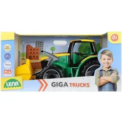 LENA® 2057 GIGA TRUCKS Traktor mit Lader, grün, Schaukarton