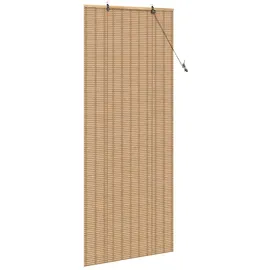 vidaXL Fensterjalousien & -schatten Hellbraun 80 x 220 cm Bambus