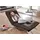 W.Schillig Relaxliege daily dreams Polyester 75 x 85 x 169 cm Braun mit Kissen