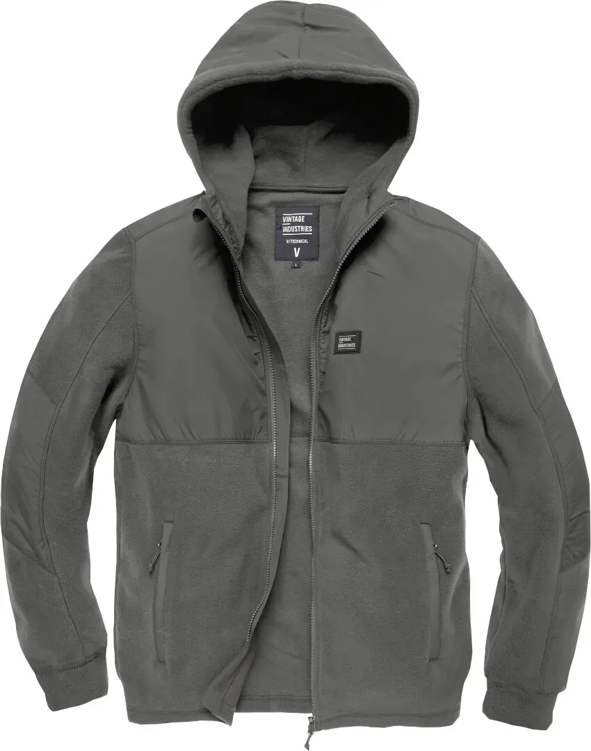 Vintage Industries Landell Polar Fleece Jacke, grau, Größe M für Männer