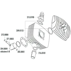 Kolben Satz Polini Serie 6000 48mm (D) Sachs Mopeds