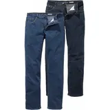 Arizona Stretch-Jeans John, (Packung, 2% tlg.), Straight Fit 27, N + U Gr. blau Herren, Jeans,