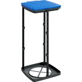 vidaXL Müllsackständer 2 Stk. Schwarz und Blau 60 L PP