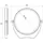 EMCO Pure Reisespiegel, Durchmesser 126 mm, 5-fach, 109400126