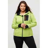 Ulla Popken Sweatjacke in neon grün | Gr.: 58-60