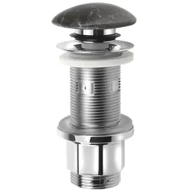 Sapho - Waschbeckenablauf Click-Clack BLOK Ø 6,7 cm Stein/Schwarz - Schwarz