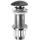Sapho - Waschbeckenablauf Click-Clack BLOK Ø 6,7 cm Stein/Schwarz - Schwarz