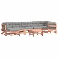 vidaXL 8-tlg Garten-Lounge-Set mit Kissen Massivholz Douglasie Modell 6