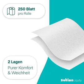 Satino Toilettenpapier Satino Liquify 061600 2-lagig 8 Stück