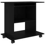 vidaXL Schreibtisch Schwarz 80x50x75 cm Holzwerkstoff